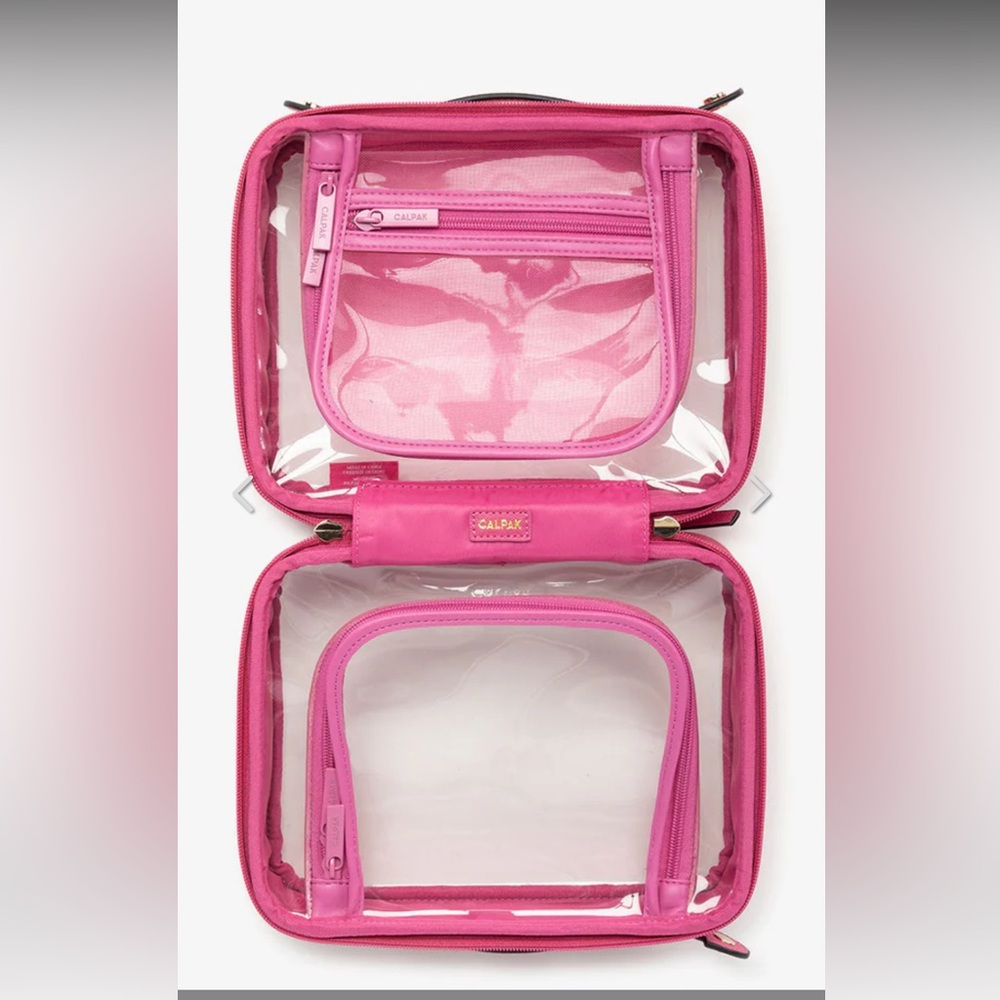 Calpak Medium Clear Cosmetics case